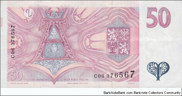 Banknote from Czech Republic year 1997