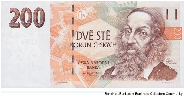 Czech Republic P19 (200 korun 1998) Banknote