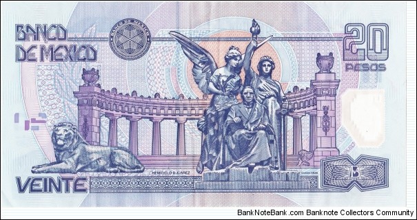 Banknote from Mexico year 2001