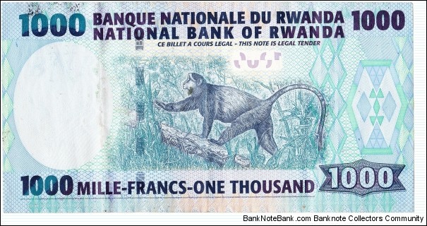 Banknote from Rwanda year 2004