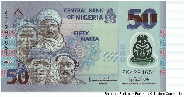 Nigeria 2009 50 Naira. Banknote
