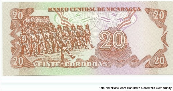 Banknote from Nicaragua year 1979