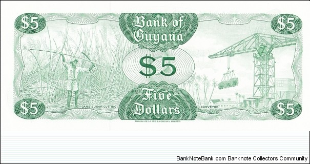 Banknote from Guyana year 1966