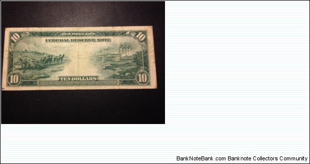 Banknote from USA year 1914