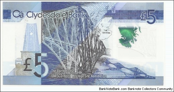Banknote from Scotland year 2015
