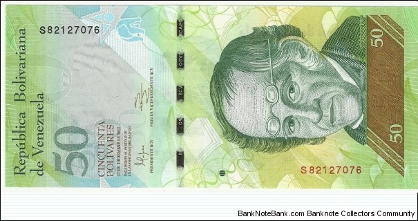 Venezuela 50 Bolivares 2012 Banknote