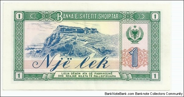 Banknote from Albania year 1976