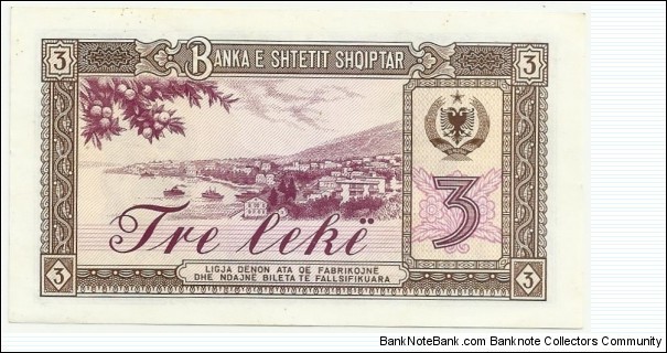 Banknote from Albania year 1976