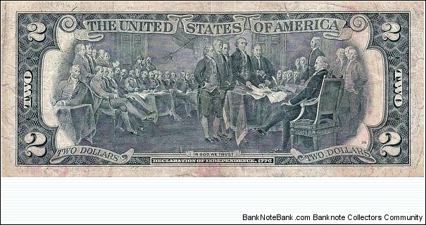 Banknote from USA year 1976