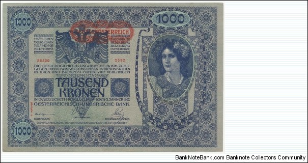 Banknote from Austria year 1902