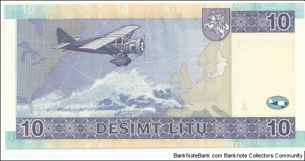 Banknote from Lithuania year 2007