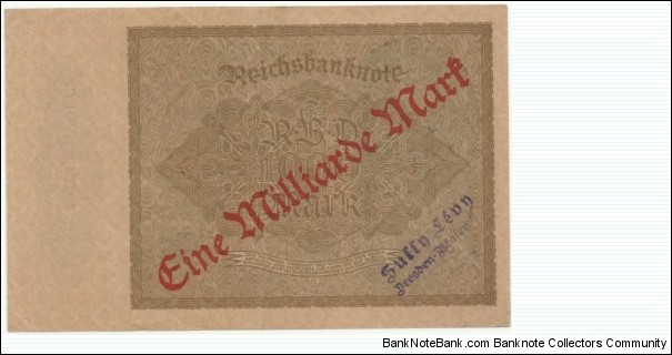 Banknote from Germany year 1922