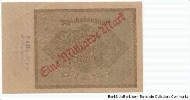 Banknote from Germany year 1922