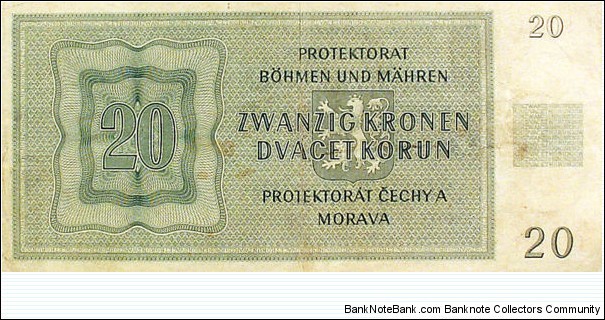 Banknote from Czech Republic year 1944