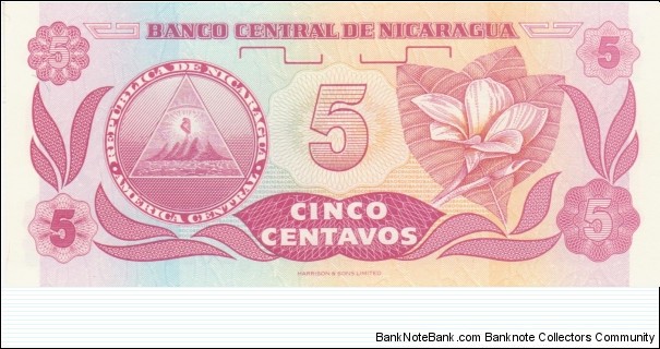 Banknote from Nicaragua year 1991