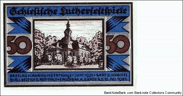 Banknote from Germany year 1921