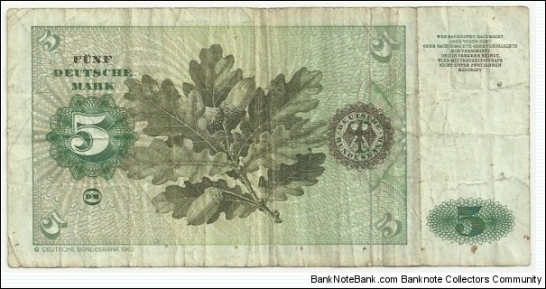 Banknote from Germany year 1980