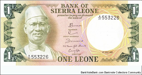 1 leone Banknote