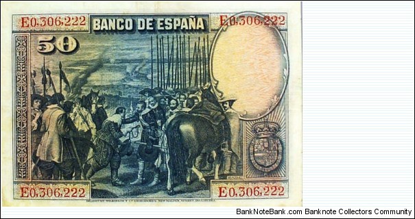 Banknote from Spain year 1928