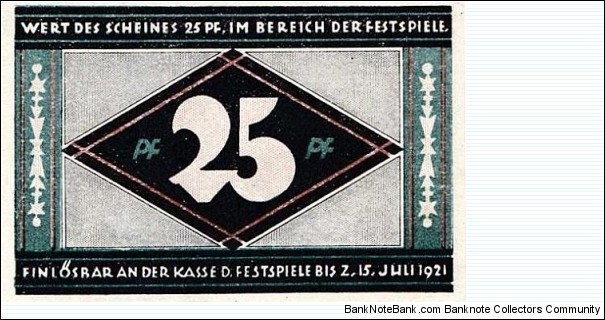 Banknote from Germany year 1921