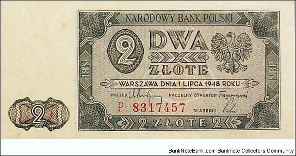 2 Złote Banknote