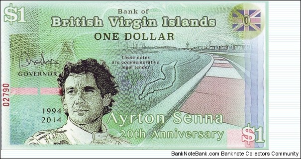 Banknote from British Virgin Islands year 2014