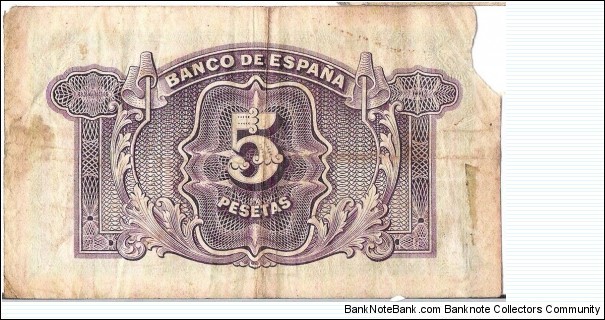 Banknote from Spain year 1935