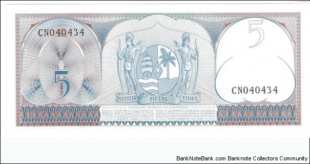 Banknote from Suriname year 1963