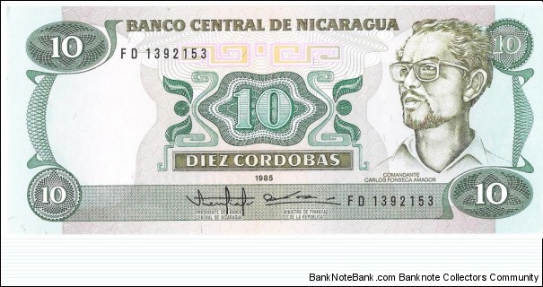 10 Cordobas Banknote