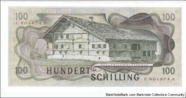 Banknote from Austria year 1969