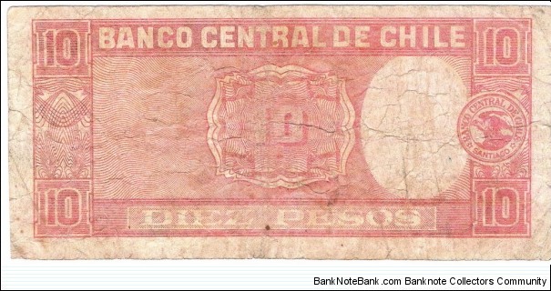 Banknote from Chile year 1958