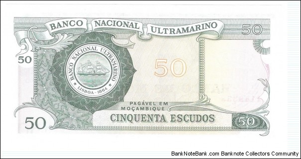 Banknote from Mozambique year 1970