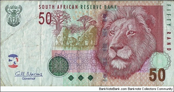 South Africa N.D. (2009) 50 Rand. Banknote