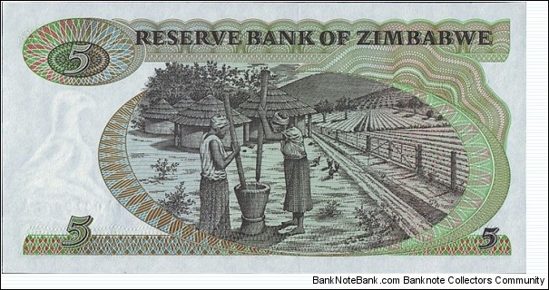 Banknote from Zimbabwe year 1980