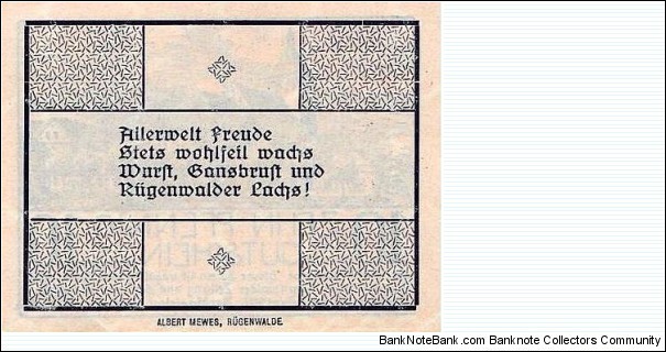 Banknote from Germany year 1920