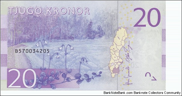 Banknote from Sweden year 2015