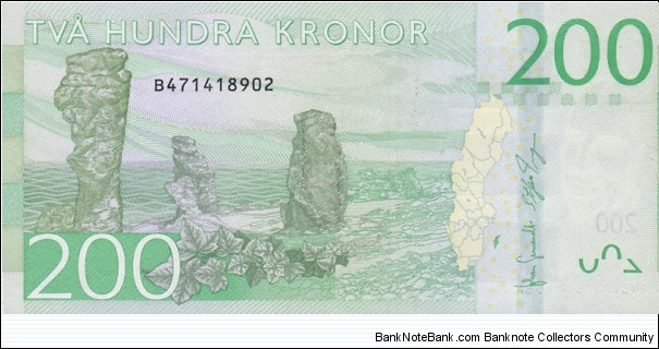 Banknote from Sweden year 2015