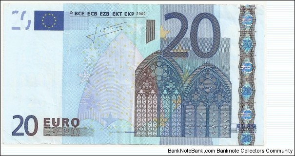 EuropaUnion 20 Euro 2002 Banknote