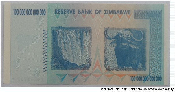 Banknote from Zimbabwe year 2008