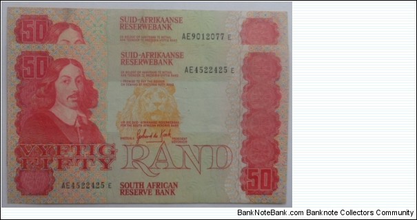 South African 50 Rand Banknote