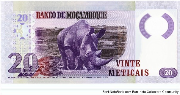 Banknote from Mozambique year 2011