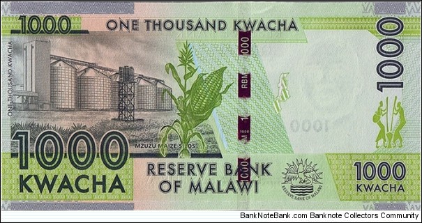 Banknote from Malawi year 2013