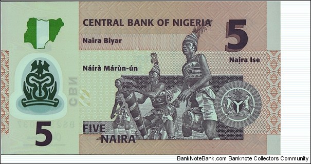 Banknote from Nigeria year 2014