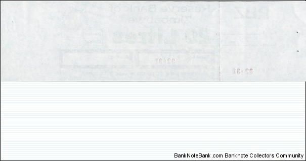 Banknote from Zimbabwe year 0