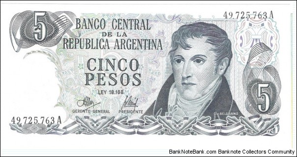 5 Pesos Banknote