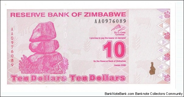 10 Dollars Banknote