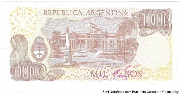 Banknote from Argentina year 1983