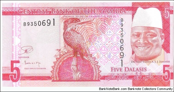 5 Dalasis(2015) Banknote