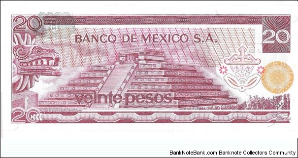 Banknote from Mexico year 1973