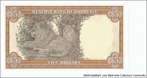 Banknote from Rhodesia year 1979